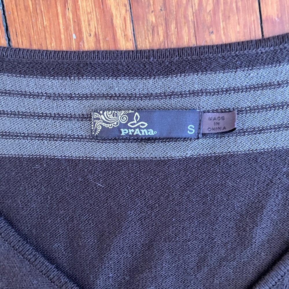 PrAna Sydney Sweater Dress Black Grey & Pink Size Small - Picture 4 of 9